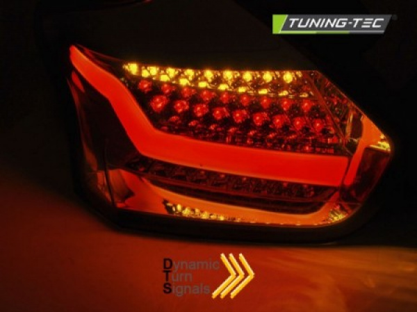 Voll LED Lightbar Design Rückleuchten für Ford Focus MK3 15-18 rauch mit dynamischem Blinker